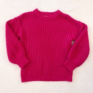 Hot Pink Knit Sweater